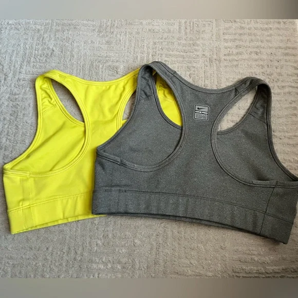 Nike Dri-FIT Sports Bras - Black and Yellow - Picture 2 of 2